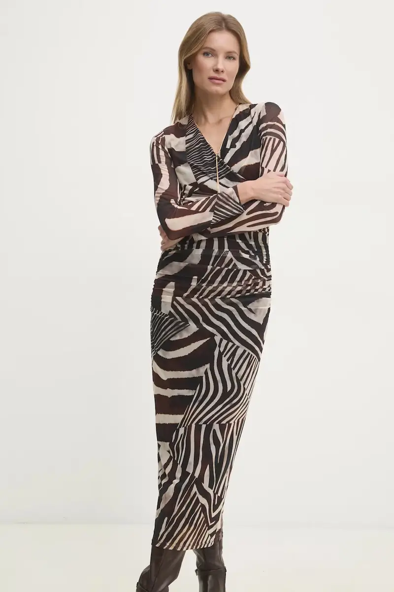 vestito colore marrone miniatura 2