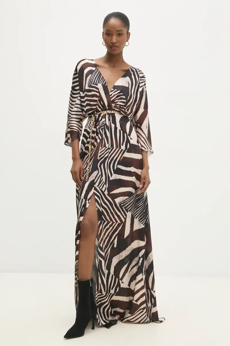 vestito colore marrone miniatura 2