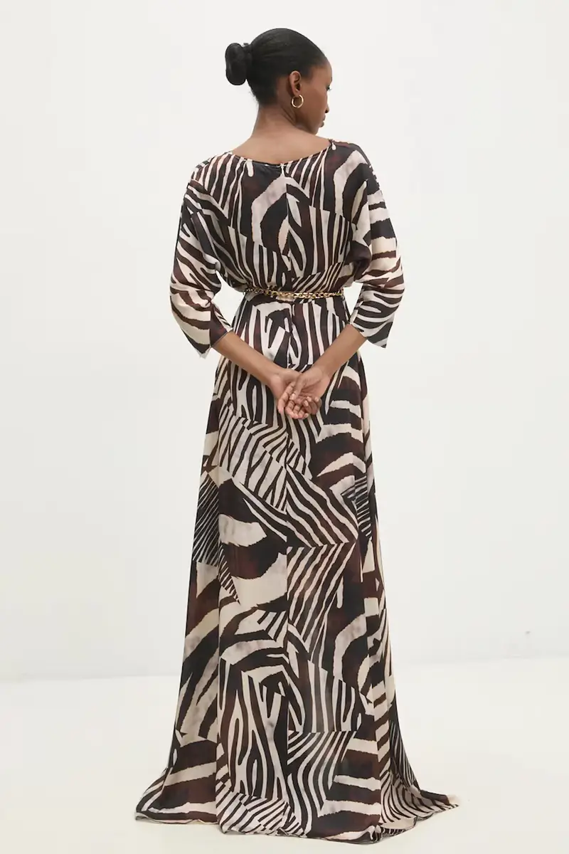 vestito colore marrone miniatura 3