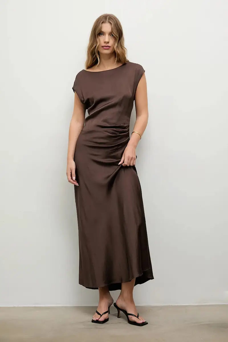 vestito colore marrone miniatura 2