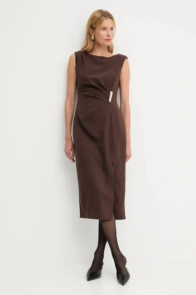 vestito colore marrone miniatura 2