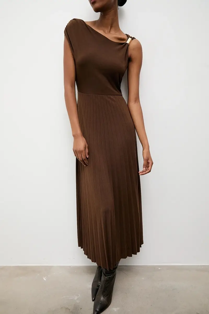 vestito colore marrone miniatura 2