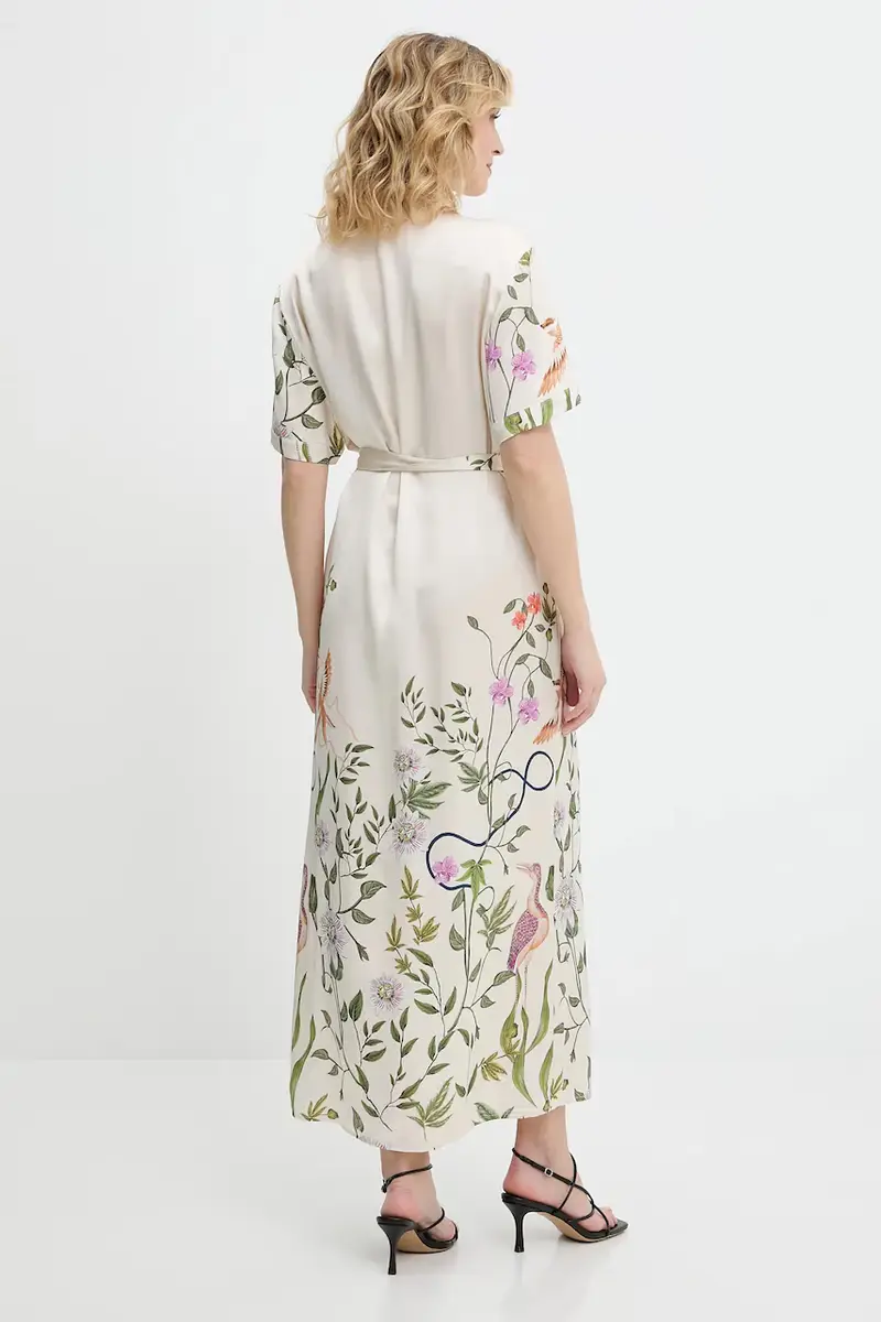 vestito colore nero Beige miniatura 3