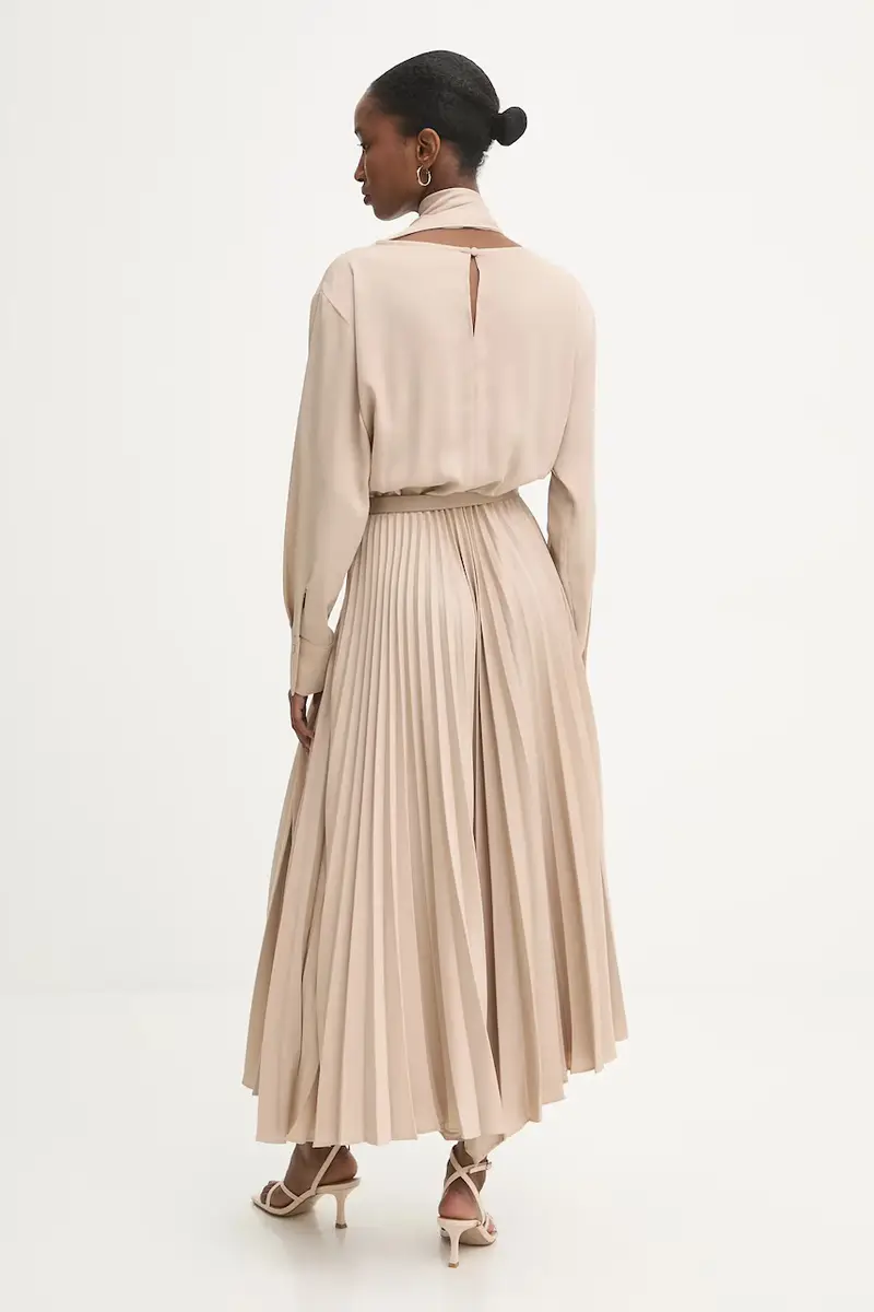 vestito colore nero Beige miniatura 3