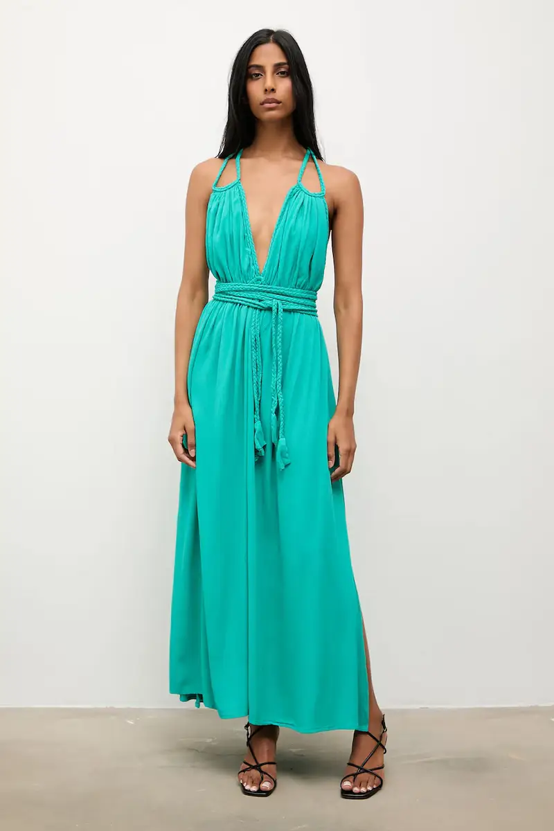 vestito colore verde miniatura 2