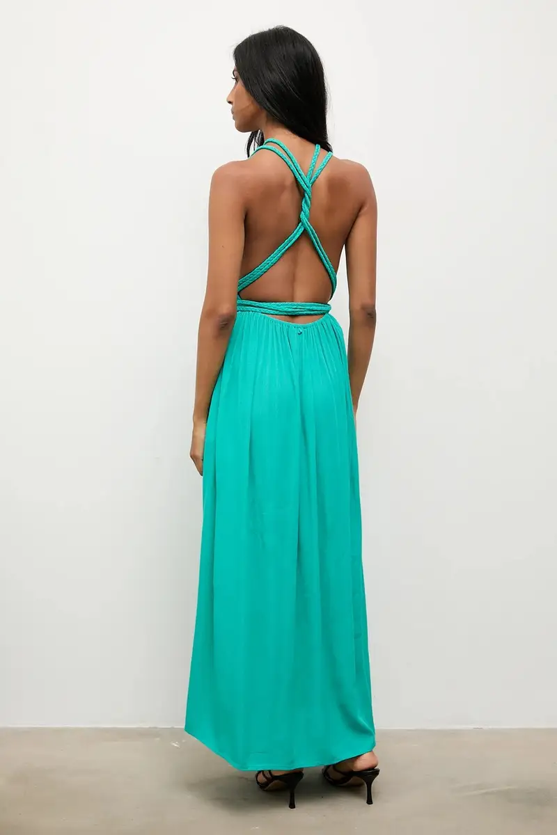 vestito colore verde miniatura 4