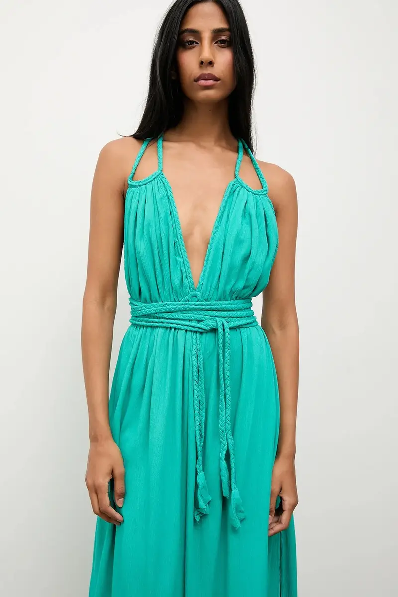 vestito colore verde miniatura 5