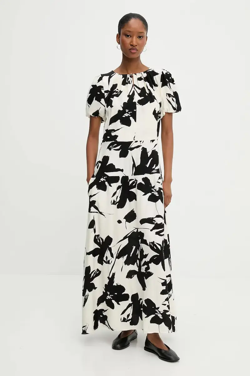 vestito di lino colore nero miniatura 2