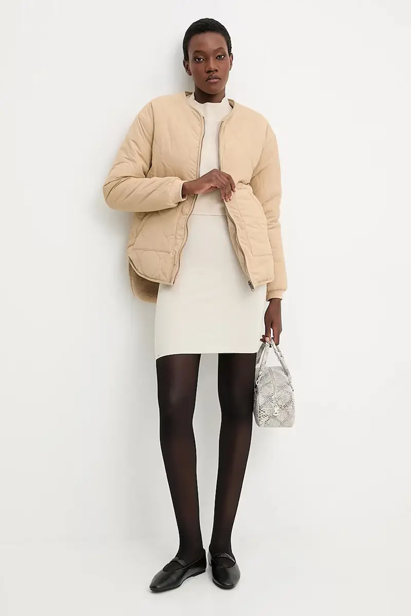 vestito e maglione donna colore beige miniatura 2