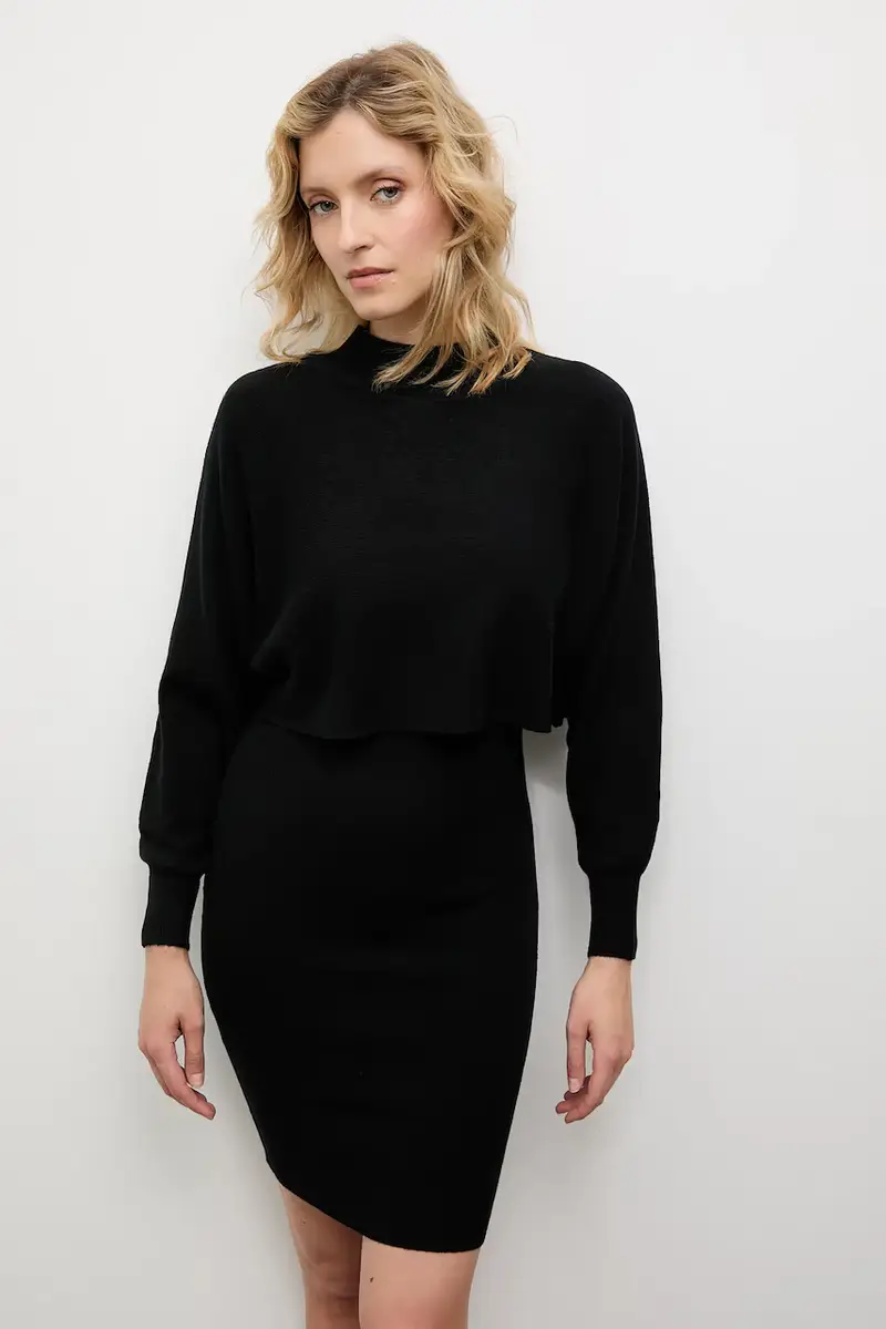 vestito e maglione donna colore nero
