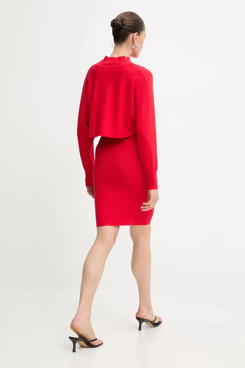 vestito e maglione donna colore rosso miniatura 4