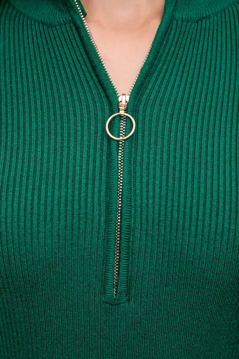 vestito in cachemire colore verde miniatura 5