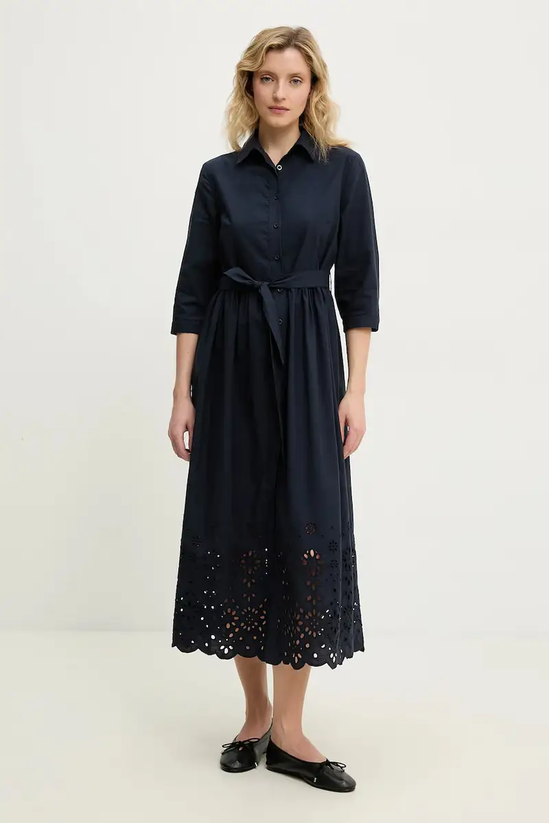 vestito in cotone Blu navy