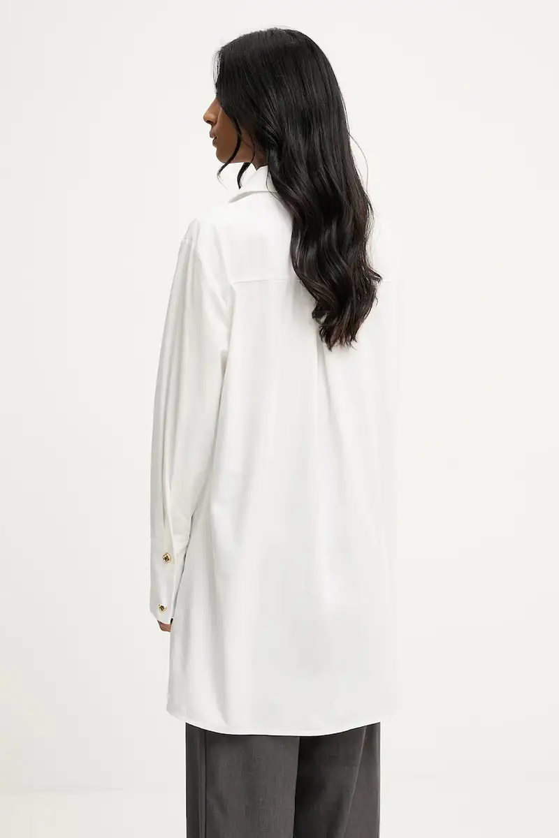 vestito in cotone colore bianco miniatura 4