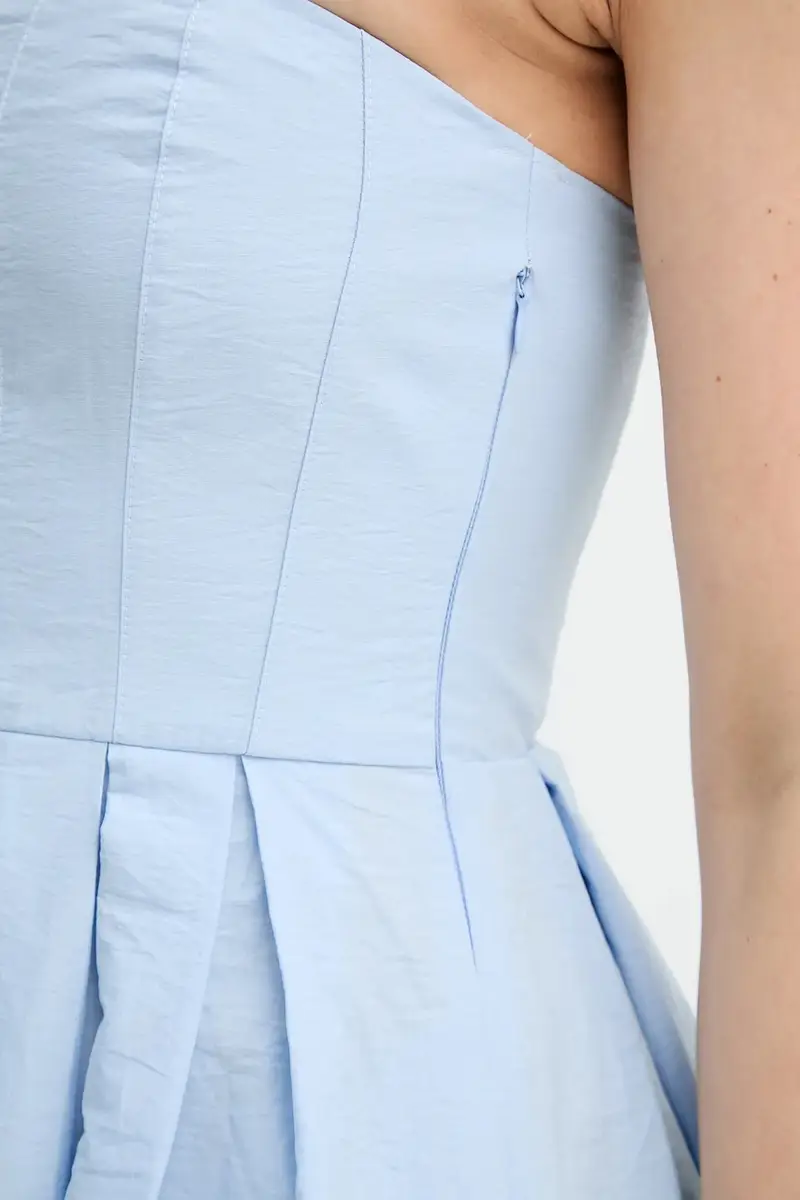 vestito in cotone colore blu miniatura 5