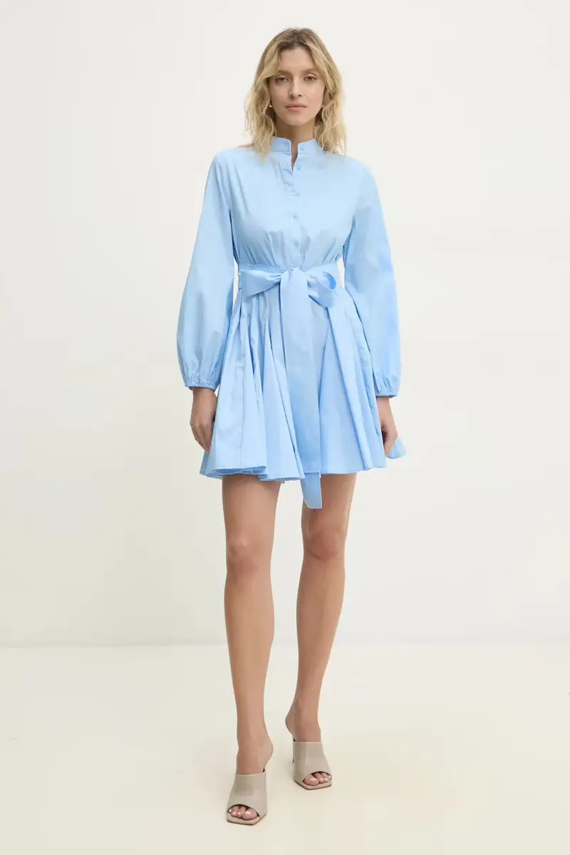 vestito in cotone colore blu