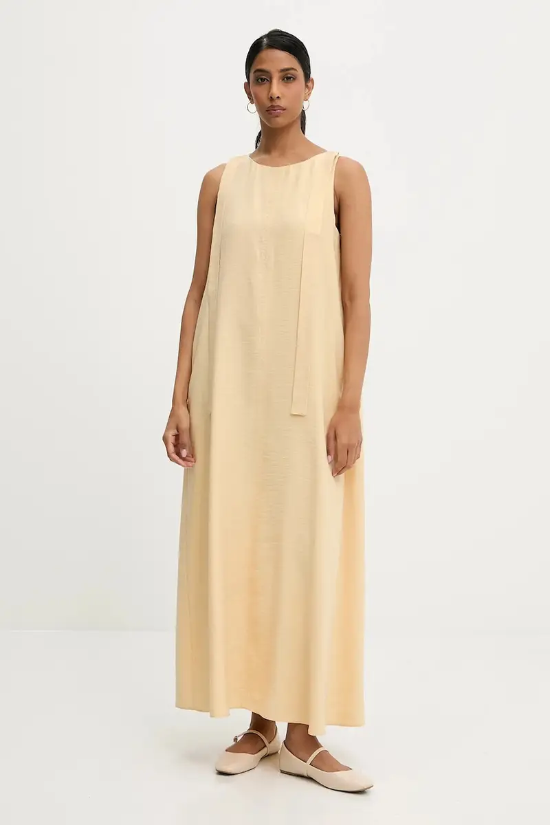 vestito in cotone colore giallo