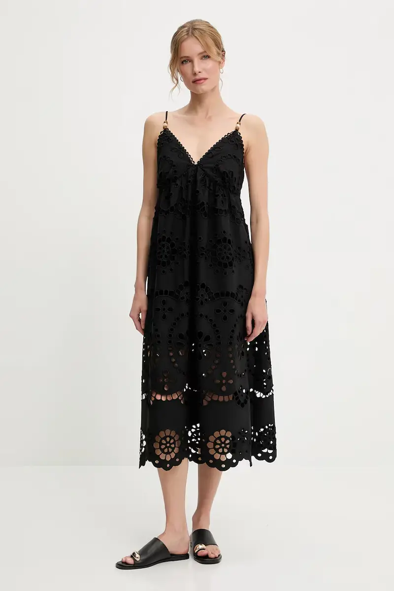 vestito in cotone colore nero