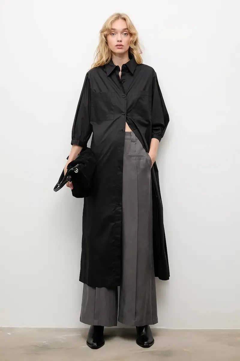 vestito in cotone colore nero