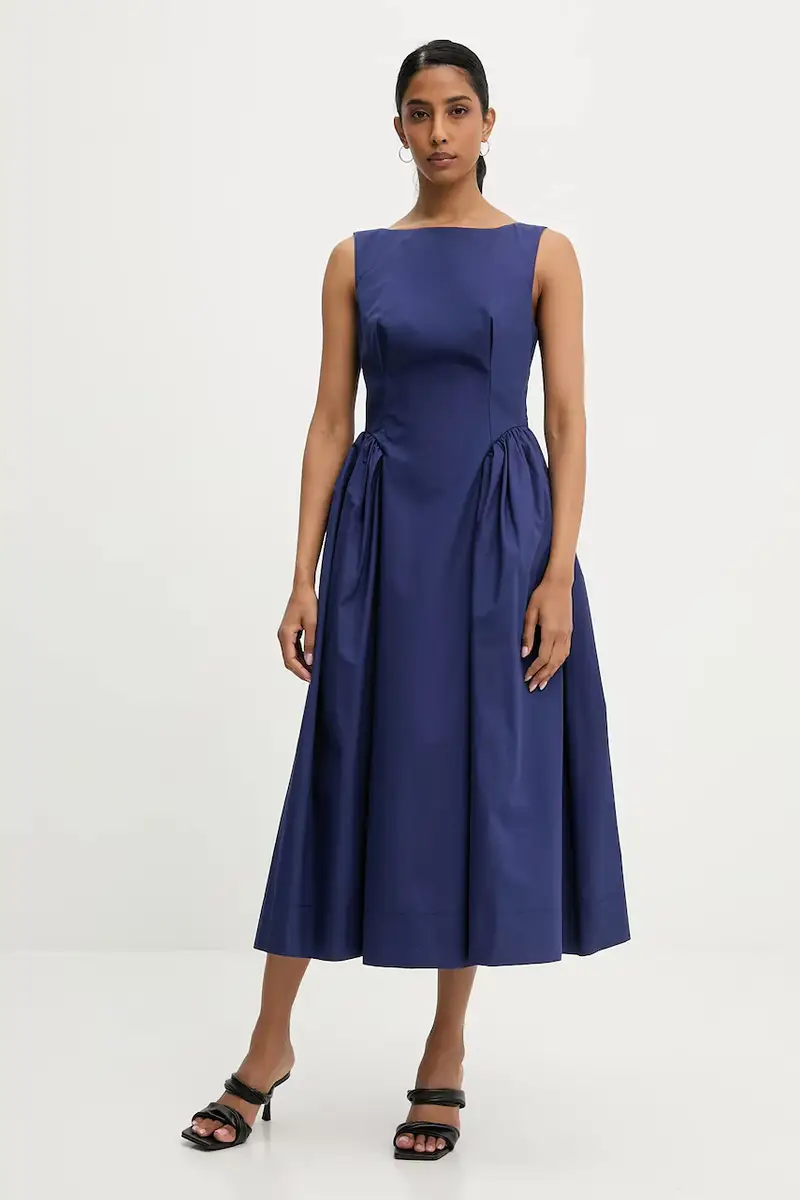 vestito in cotone colore nero Blu navy