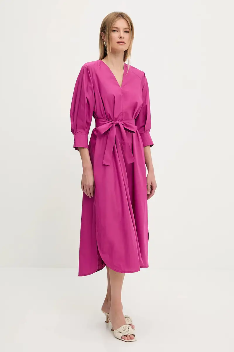 vestito in cotone colore nero Rosa