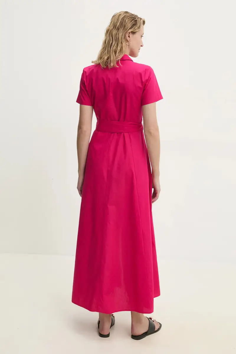 vestito in cotone colore rosa miniatura 3