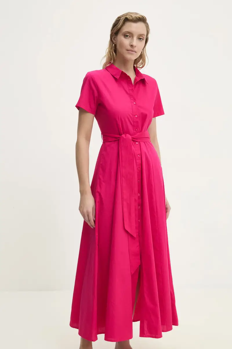 vestito in cotone colore rosa