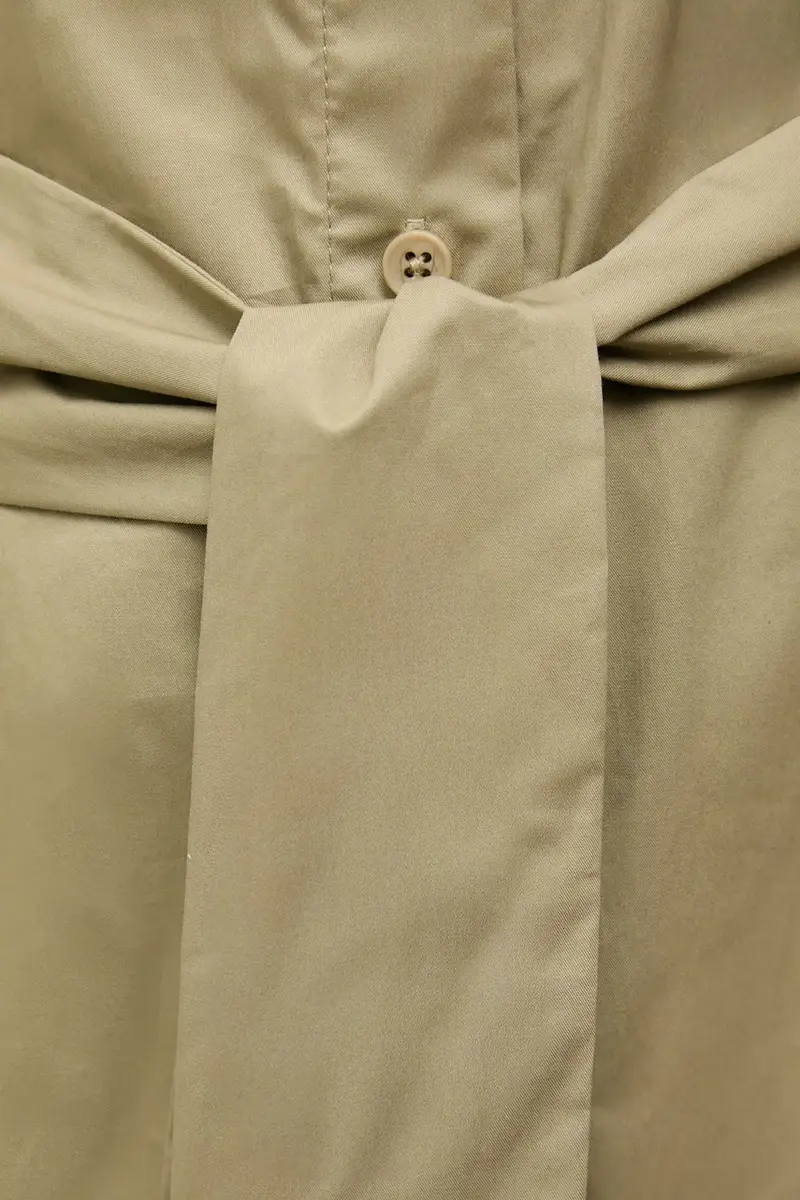 vestito in cotone colore verde miniatura 5