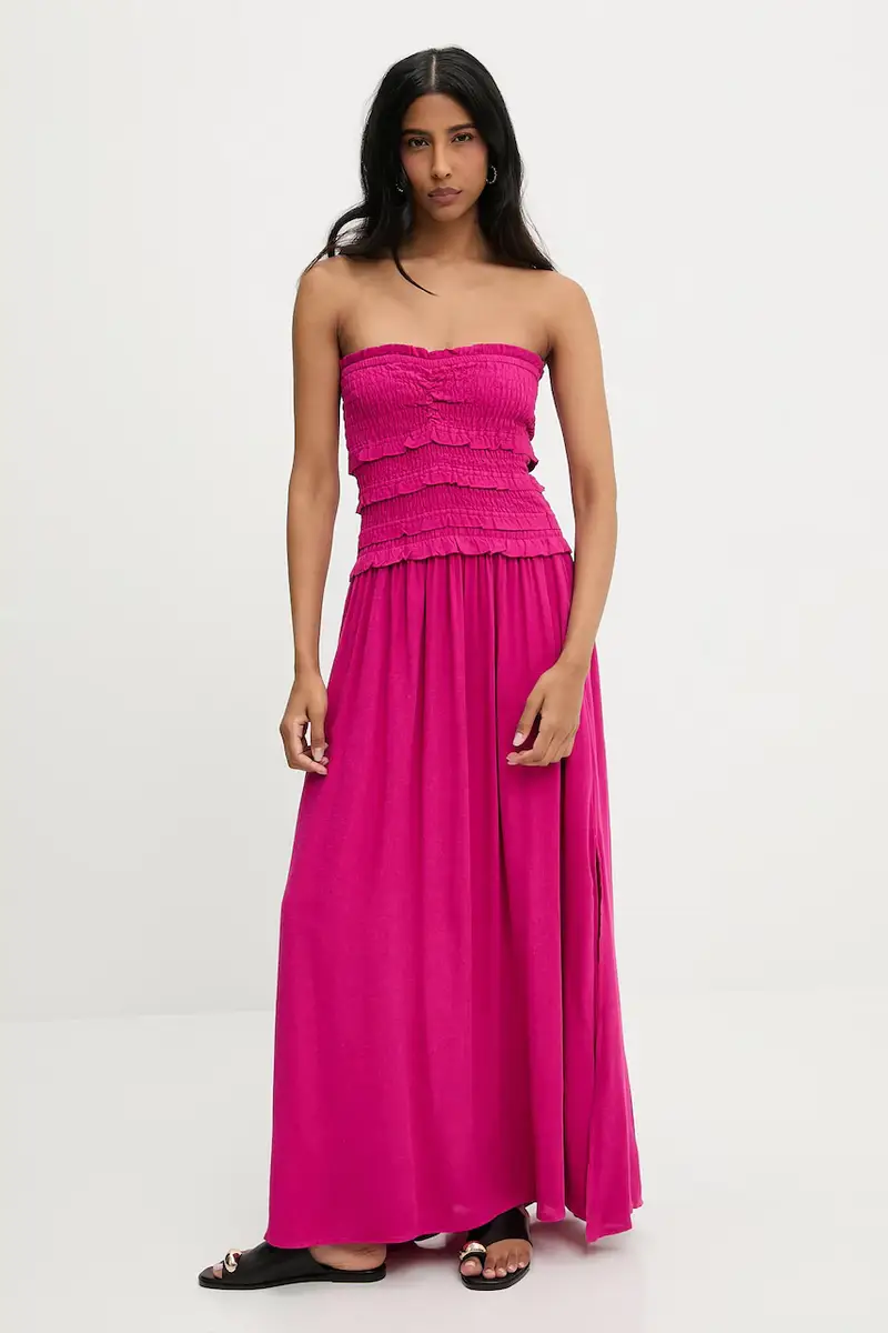 vestito in lino colore rosa