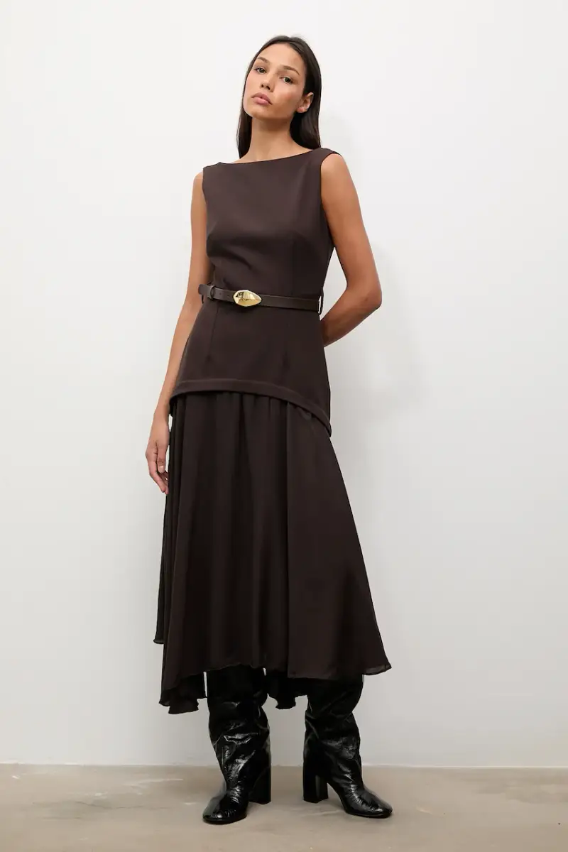 vestito Marrone miniatura 2