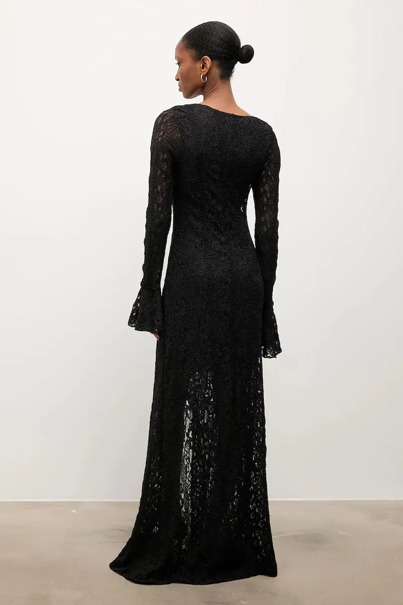 Answear.lab Maglia nera a campana foderata miniatura 2