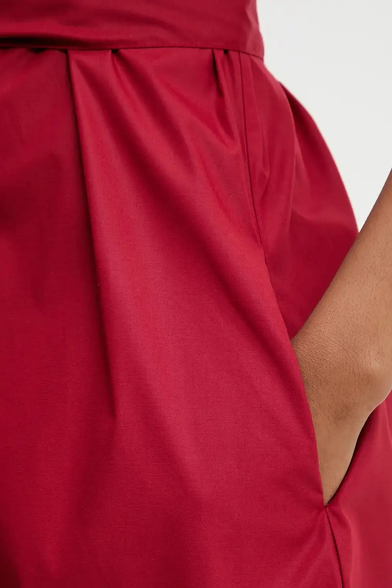 Answear.lab Vestito rosso con cintura in tessuto miniatura 5