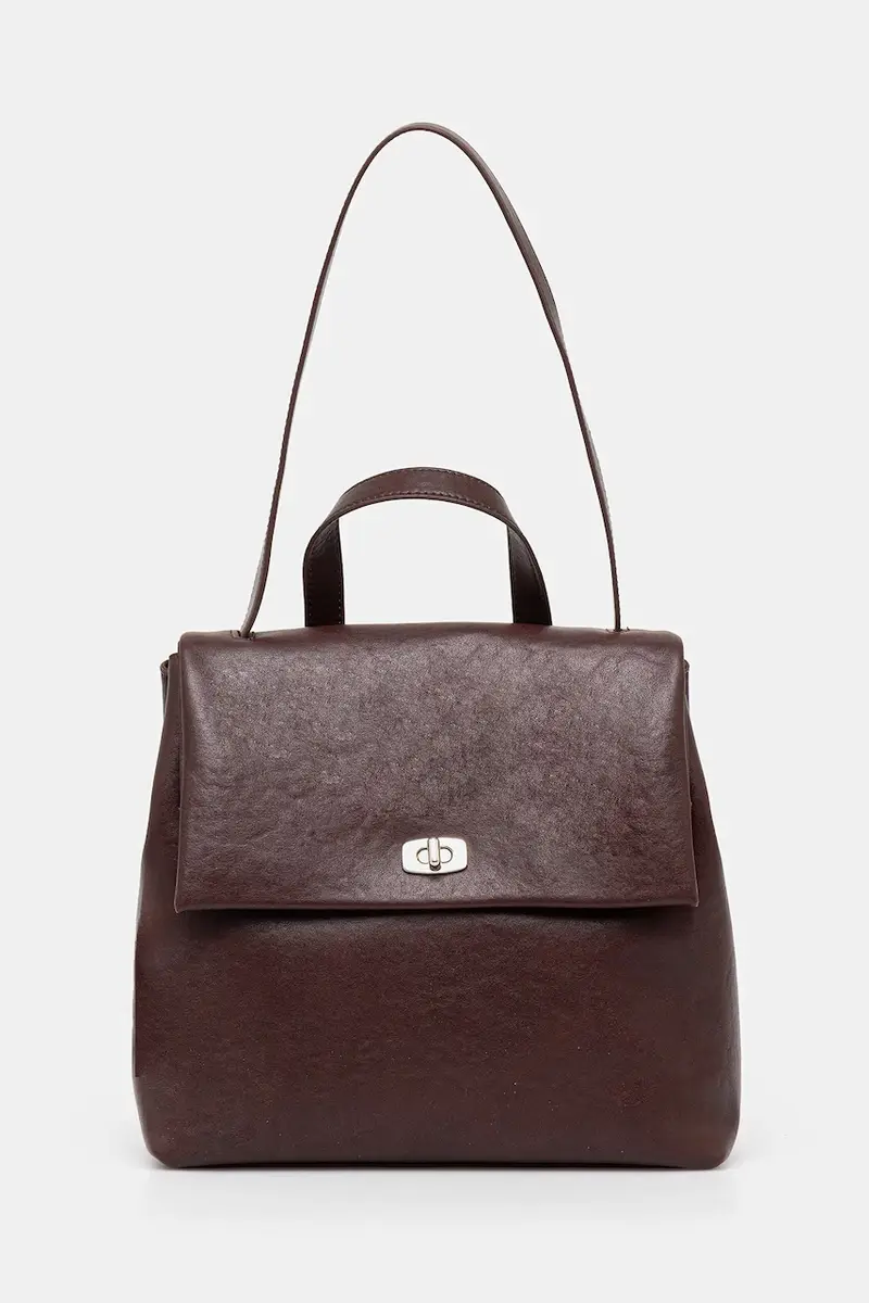 zaino in pelle donna colore marrone