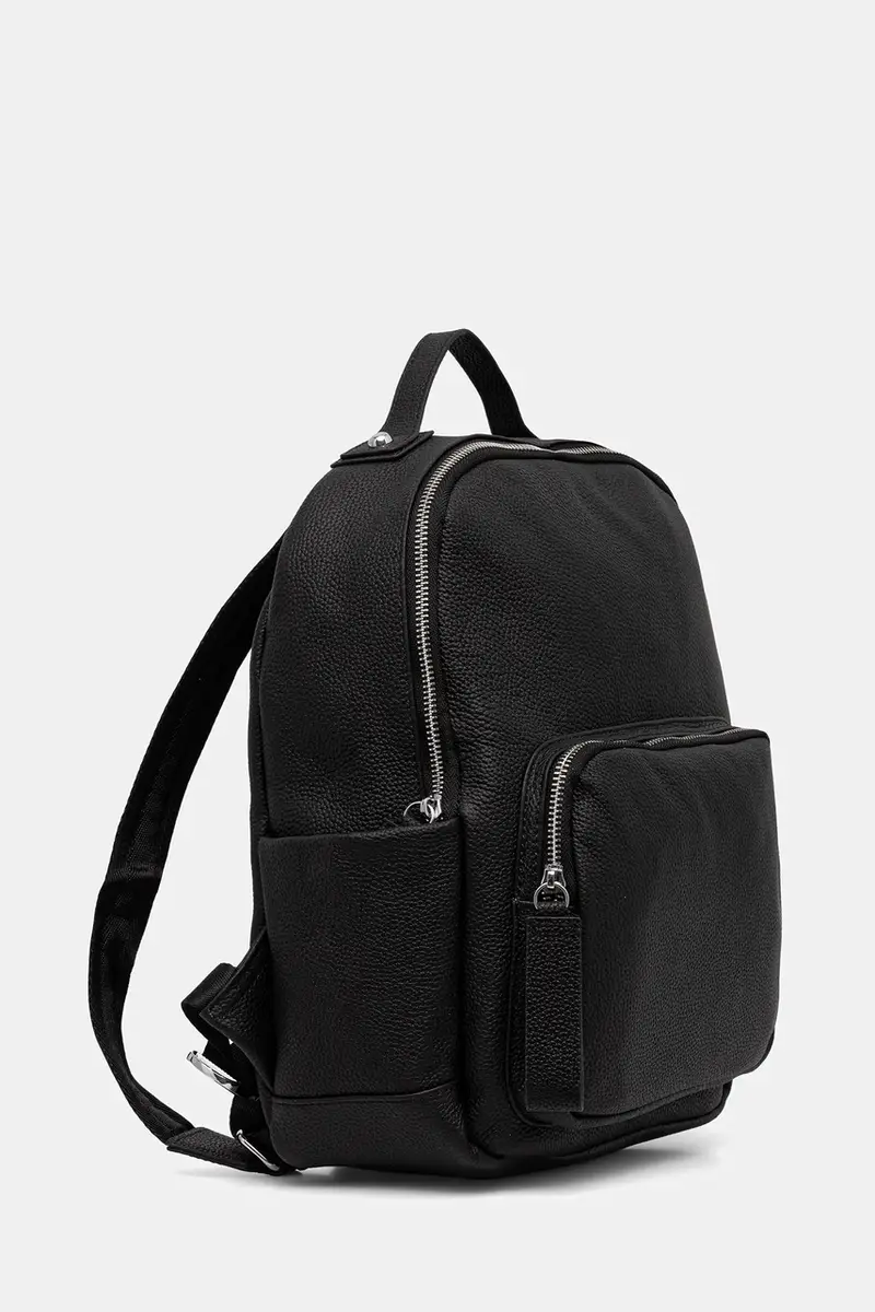 zaino in pelle donna colore nero miniatura 2