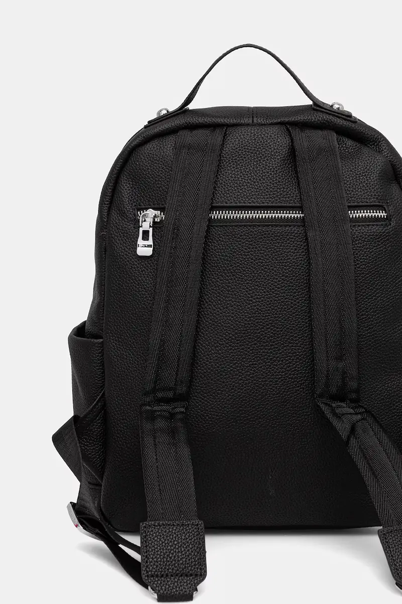 zaino in pelle donna colore nero miniatura 3