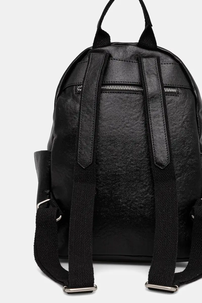 zaino in pelle donna colore nero miniatura 3