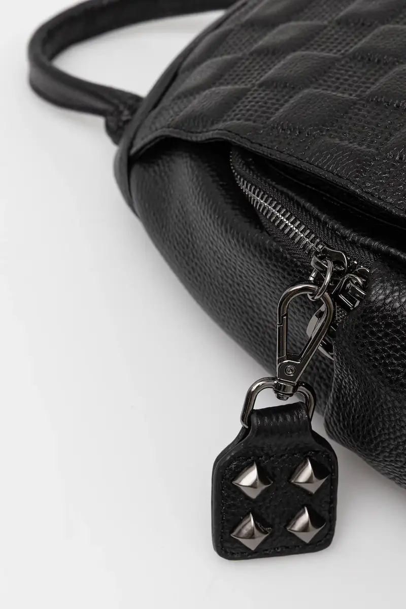 zaino in pelle donna colore nero miniatura 4