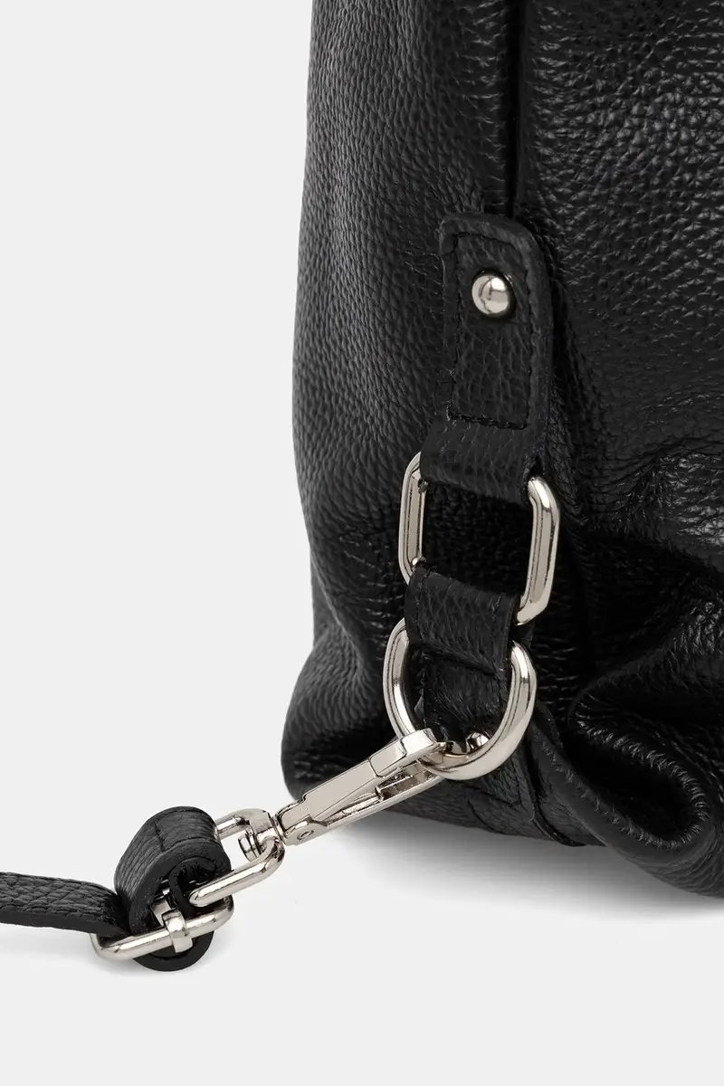 zaino in pelle donna colore nero miniatura 4