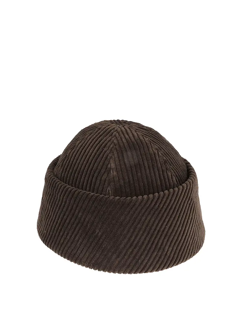 Cappello velluto Marrone