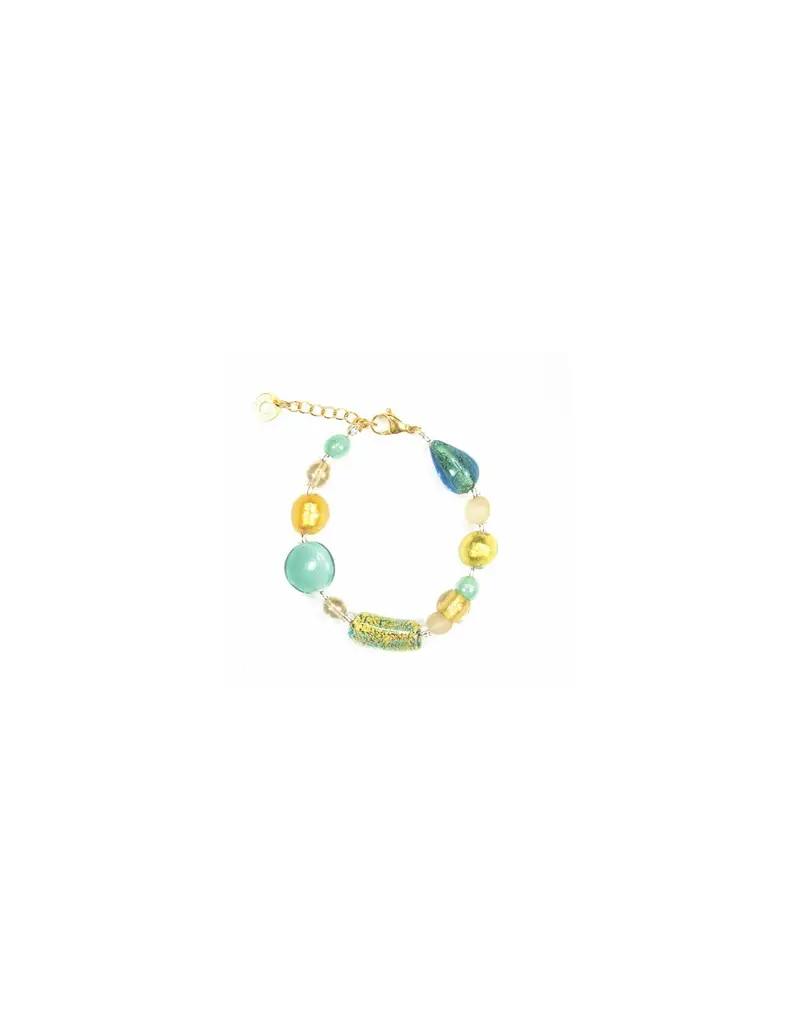 Bracciale ANTICA MURRINA Venezia in acciaio e perle in vetro di Murano BL1VPE2307
