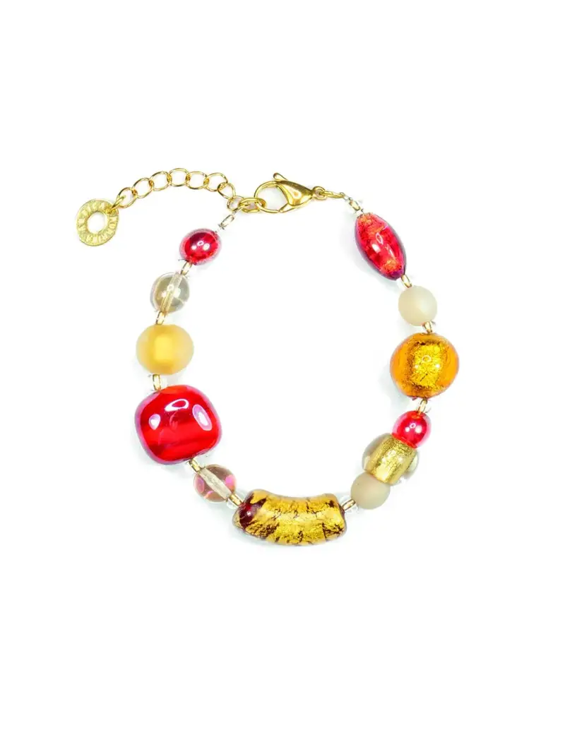 Bracciale ANTICA MURRINA Venezia in acciaio e perle in vetro di Murano BL1VPE2311