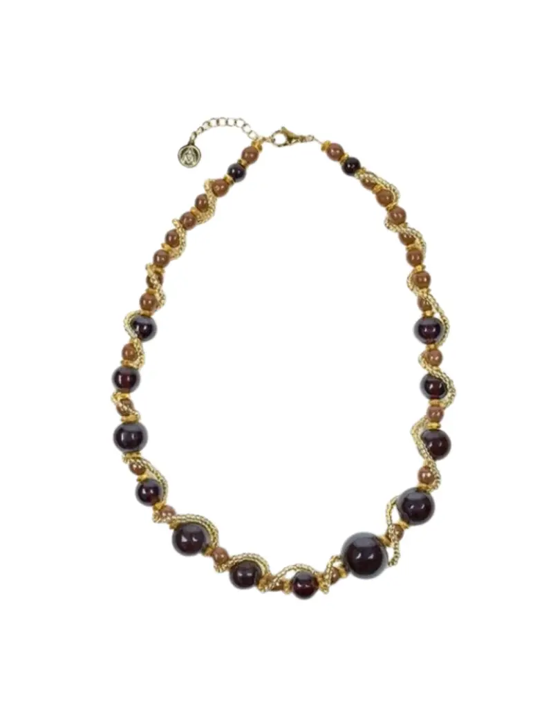 Collana ANTICA MURRINA Vivien in acciaio e perle in vetro di Murano CG2VAI2510