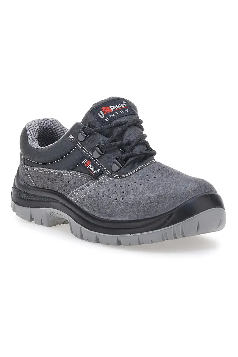 Antinfortunistiche grigie basse in pelle scamosciata U.Power Movida L S1P FO SR miniatura 2