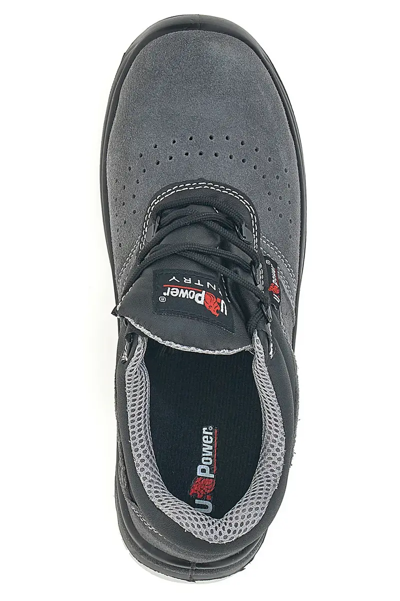 Antinfortunistiche grigie basse in pelle scamosciata U.Power Movida L S1P FO SR miniatura 3