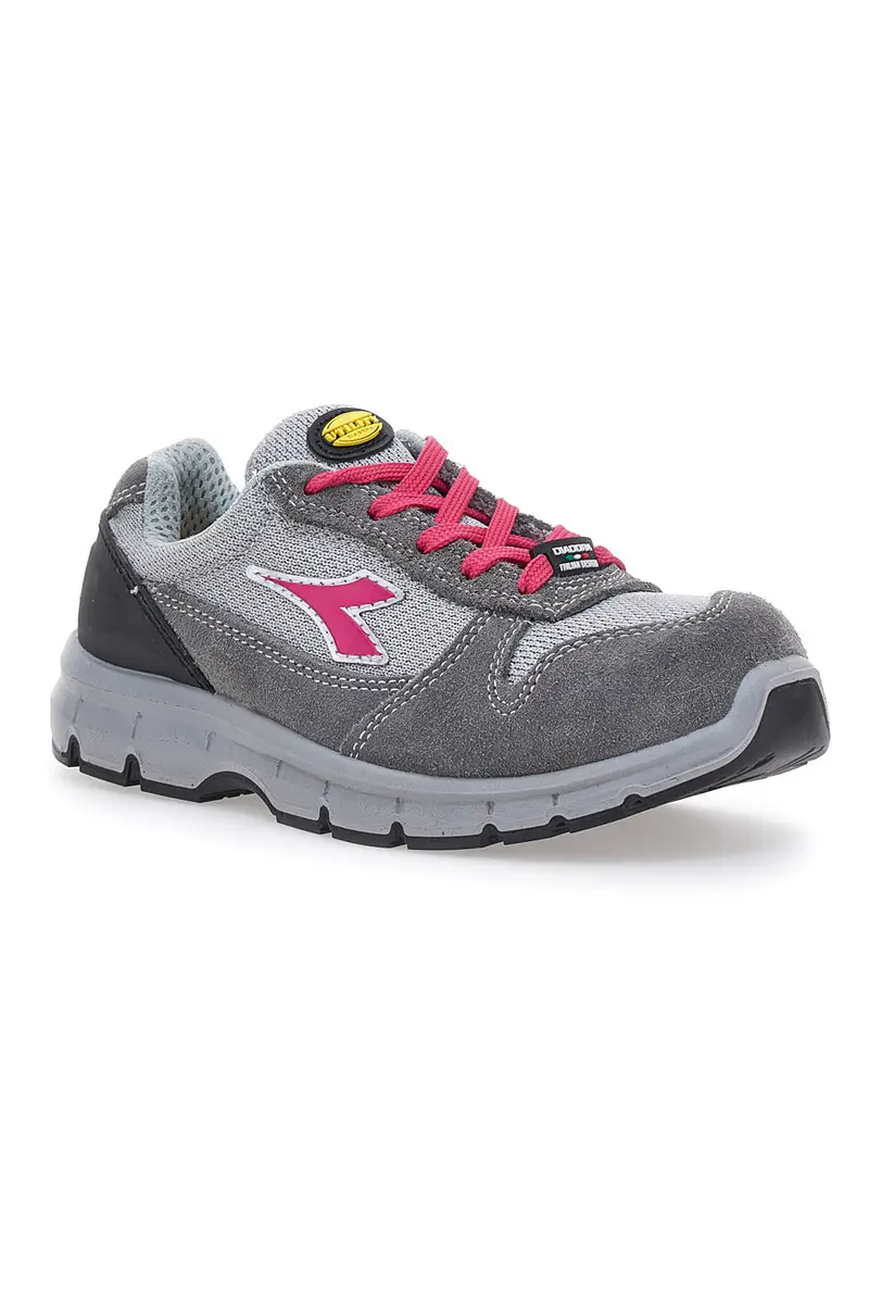 Antinfortunistiche grigie e rosa DIADORA RUN G TEXTILE LOW S1P SRC miniatura 2