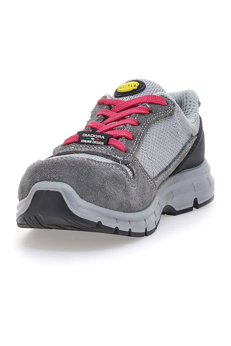 Antinfortunistiche grigie e rosa DIADORA RUN G TEXTILE LOW S1P SRC miniatura 3