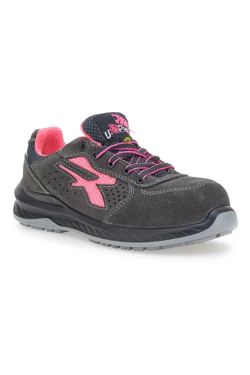 Antinfortunistiche grigie e rosa traspiranti U.Power Tokyo ESD S1PS SR miniatura 2