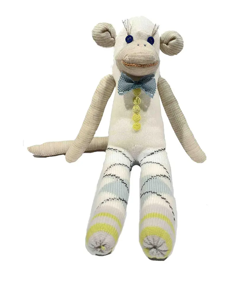 bambola lavorata a maglia Bianco