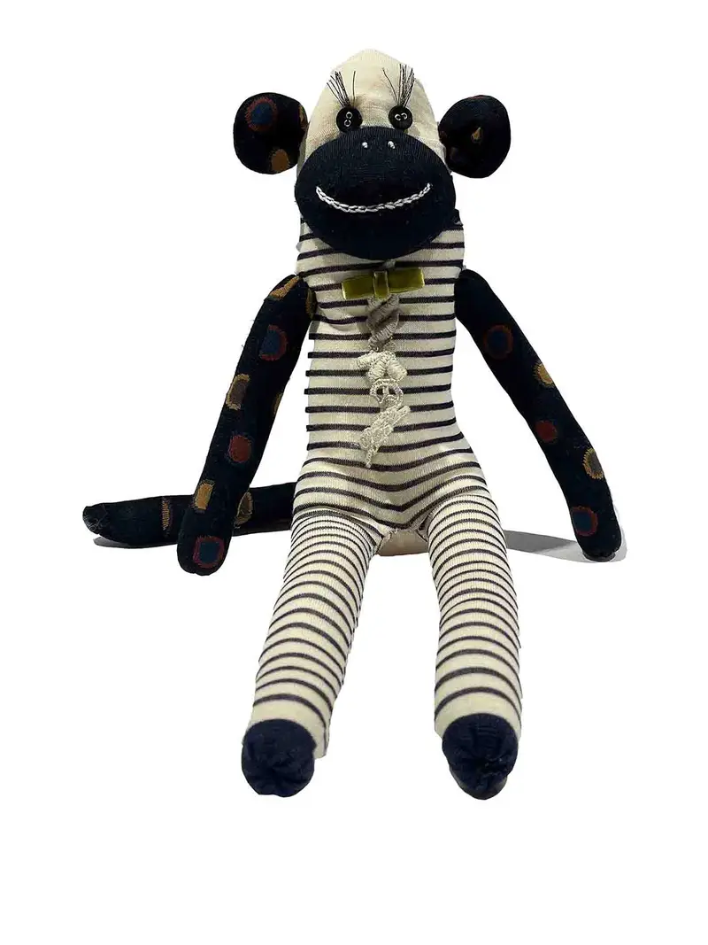 bambola lavorata a maglia Blu scuro