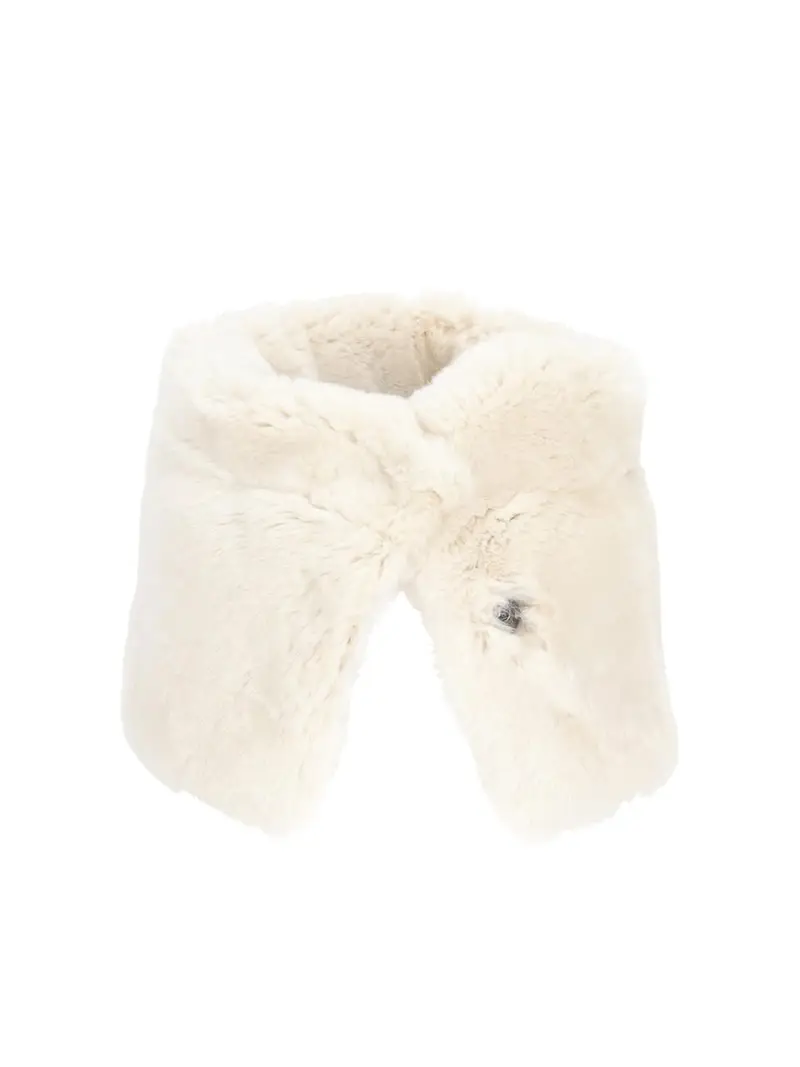 Scaldacollo in pelliccia Bianco